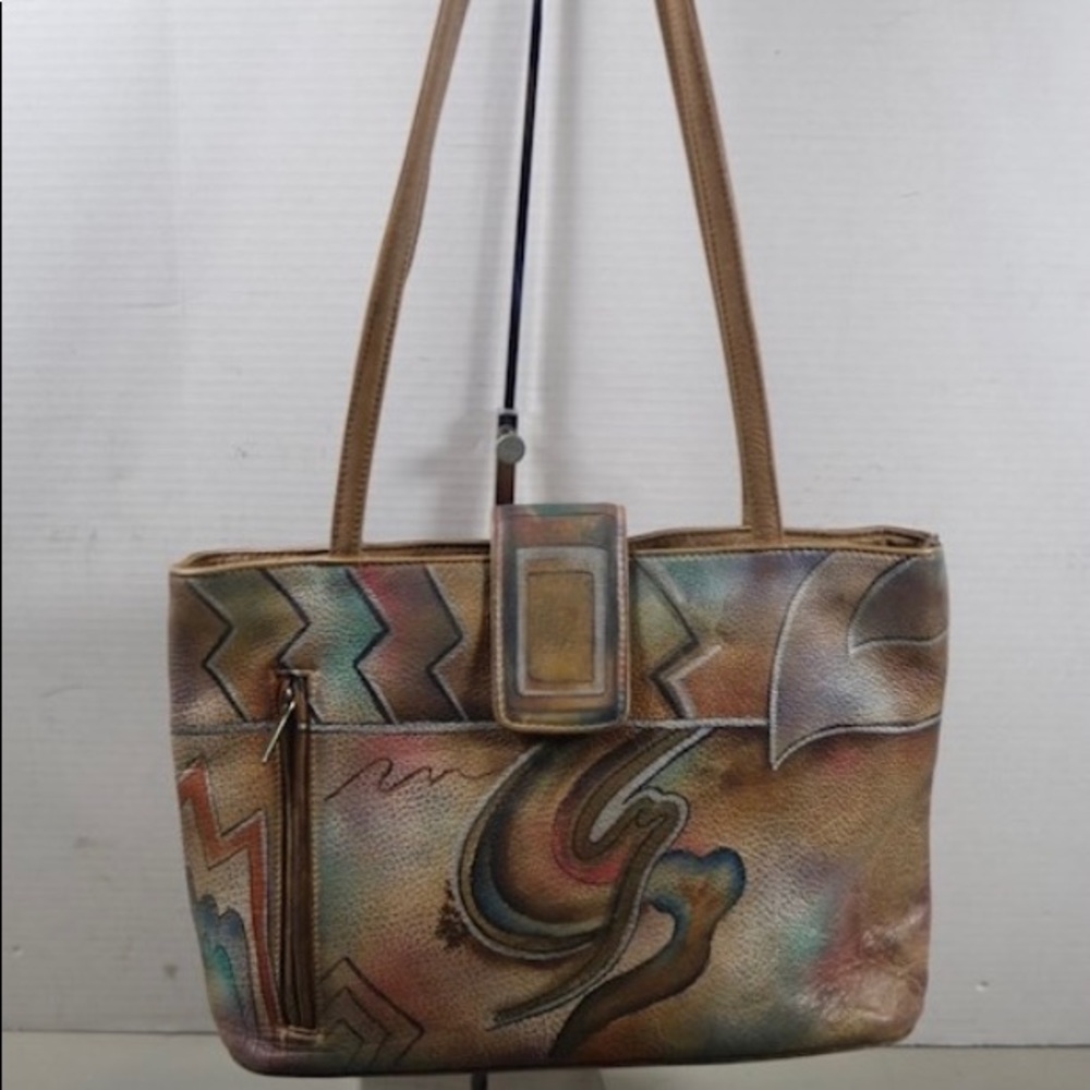 Anuschka Leather Crossbody Purse